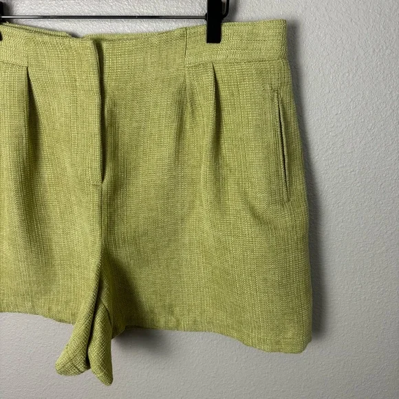 Tuckernuck High Waist Shorts in Light Green - Picture 2 of 8